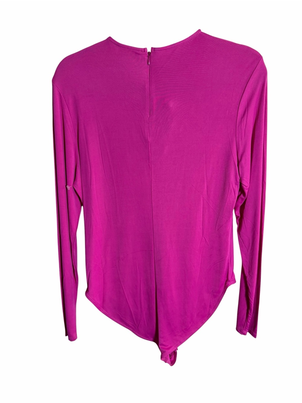FARM Rio Hot Pink Long-Sleeve Twist-Front Bodysuit - Picture 5 of 7